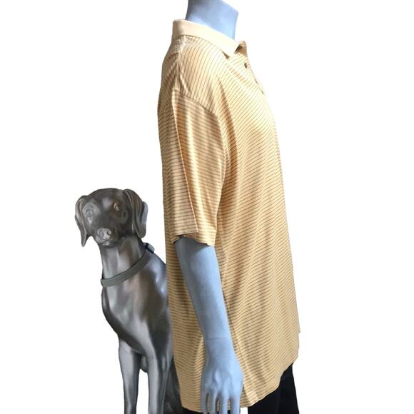 Bolle Golf XL Polo Short Sleeve Yellow Shirt Men's Size XL - Picture 2 of 8